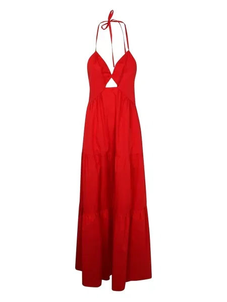 Rochie maxi Twinset de costum roșu