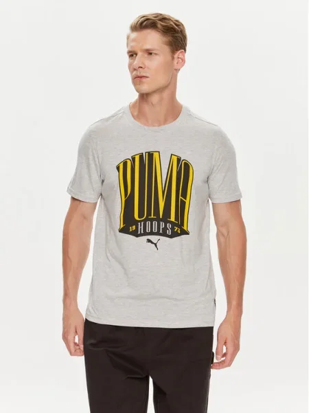 Тениска Puma с принт сиво