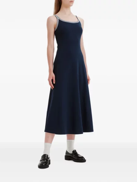 Rochie midi B+ab cu bretele albastru