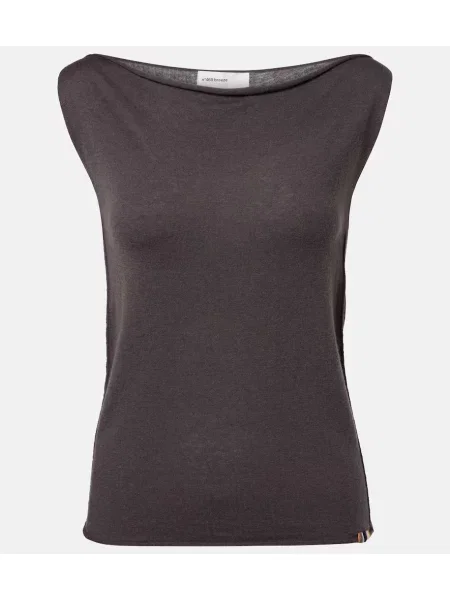 Top Extreme Cashmere de lână maro