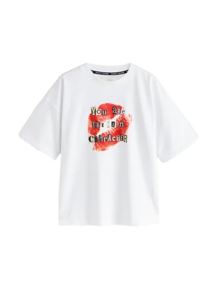 Rockett St George Tricou bej deschis / roșu orange / negru alb