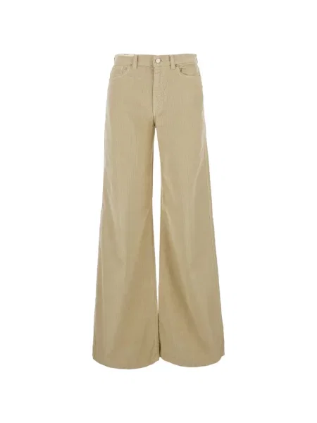 Pantaloni palazzo Pt Torino de catifea cord