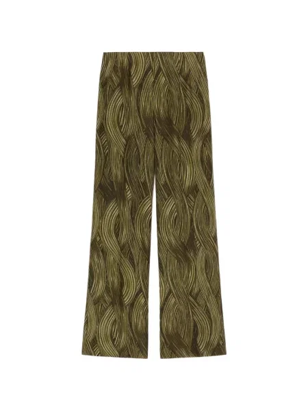 Pantaloni Retori cu imagine verde