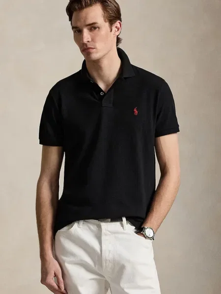 Polo Ralph Lauren μπλουζάκι πόλο μαύρο