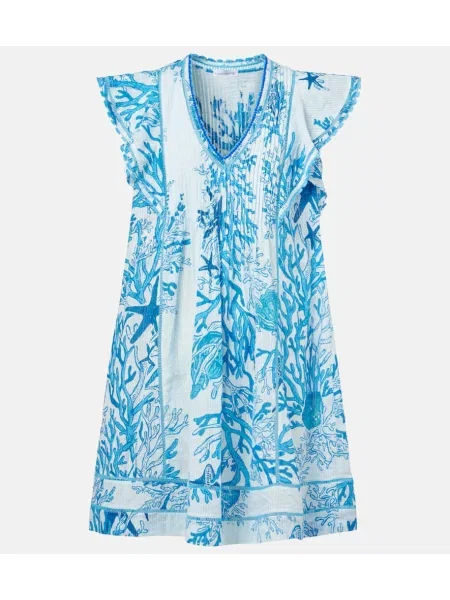 Rochie Poupette St Barth cu imagine albastru