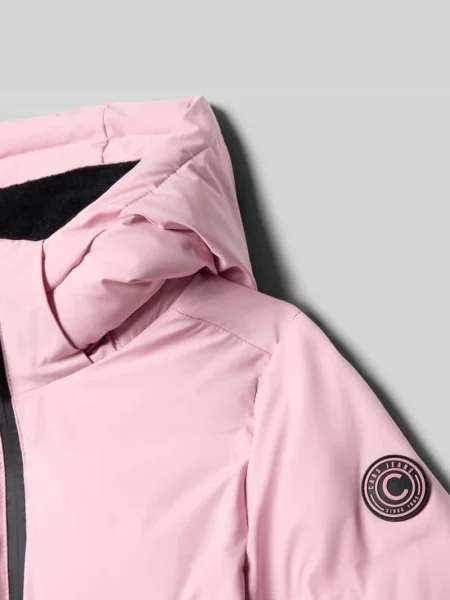 Kurtka pikowana o kroju regular fit z aplikacją z logo model ‘MUYLA’ Cars Jeans różowa
