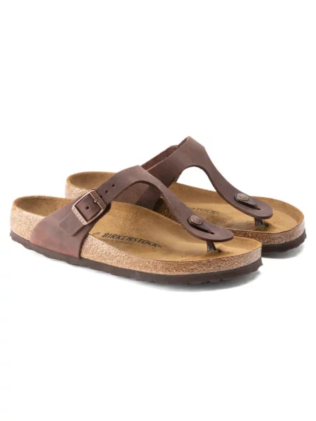 Klapki Birkenstock brązowe
