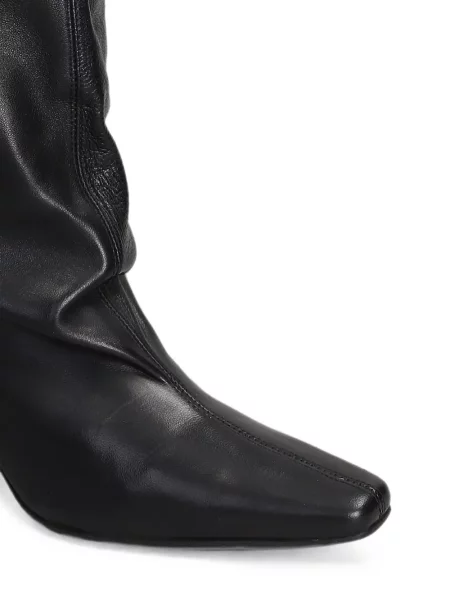 Cizme The Seller cu toc înalt negru