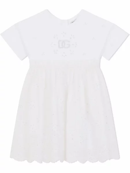 Sukienka midi dziecięca Dolce And Gabbana biała