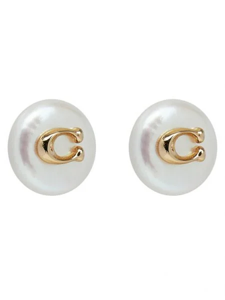 Обеци Coach златисто