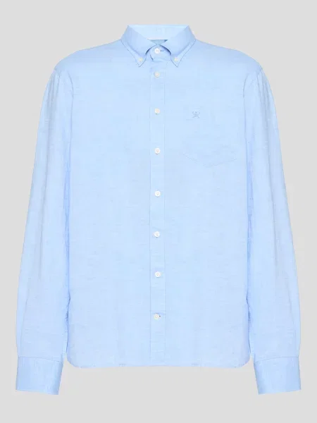 Рубашка Hackett London голубая