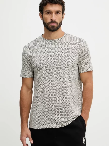 Armani Exchange tricou din bej
