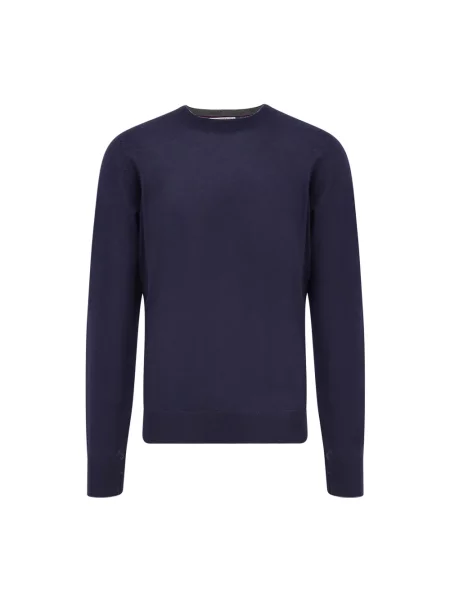 Lekki sweter Brunello Cucinelli niebieski