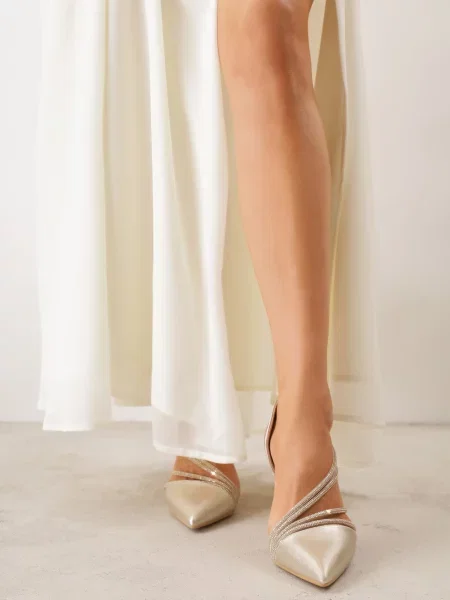 Pantofi stiletto Jaenlith Aurii