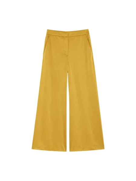 Spodnie Max Mara Studio żółte