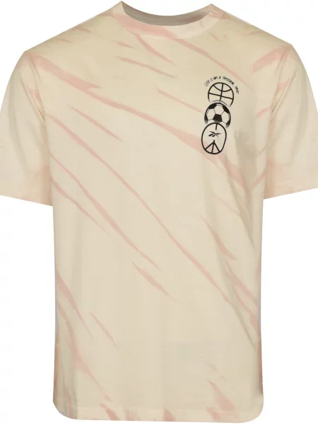 Majica Reebok s kratkimi rokavi bež