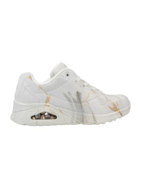 Pantofi Skechers streetstyle alb