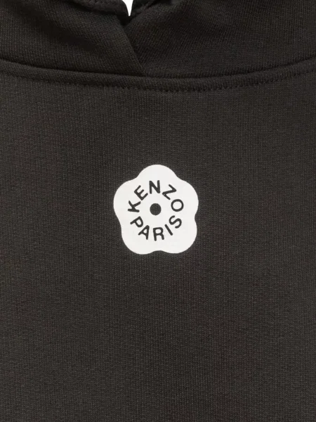 Hanorac cu glugă Kenzo cu model floral negru