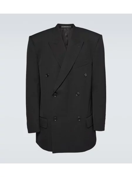 Volneni blazer Balenciaga črna