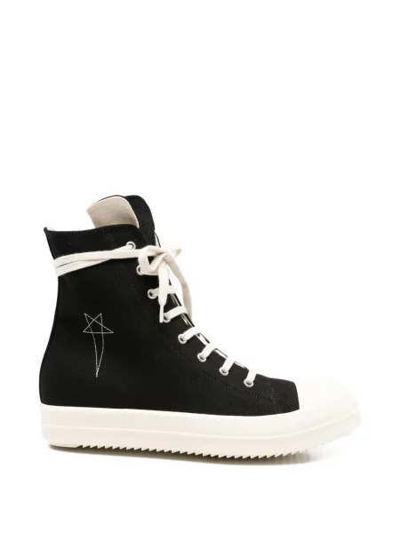 Sneakerși Rick Owens Drkshdw cu șireturi din dantelă negru