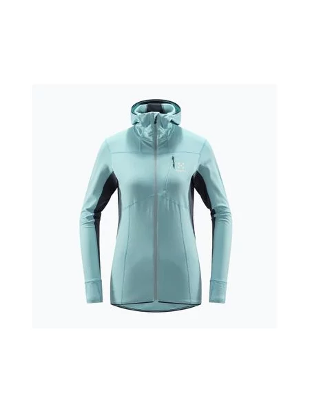 Спортивная кофта Haglofs с капюшоном голубая