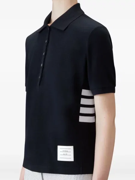 Polo Thom Browne cu dungi negru