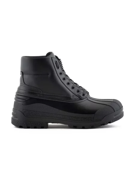 Високи обувки Emporio Armani черно