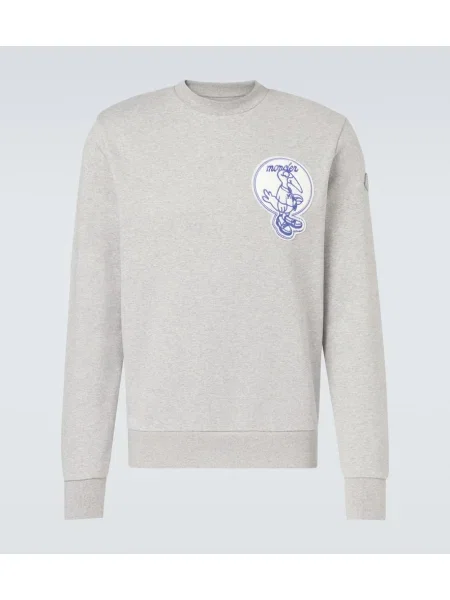 Fleece fleece melegítő felső Moncler szürke