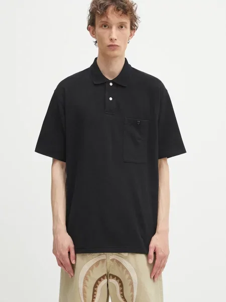 Human Made polo de uni negru