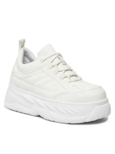 HUGO Sneakers JODENE cu adaos de piele alb
