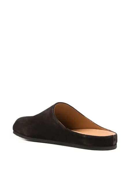 Papuci tip mules Sandro din piele maro