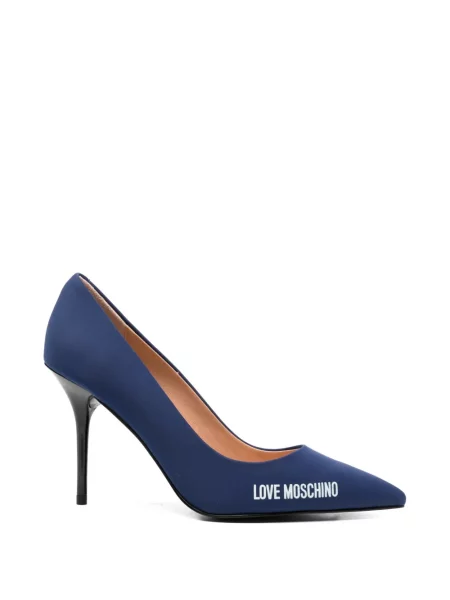 Pantofi cu toc Love Moschino cu imagine albastru