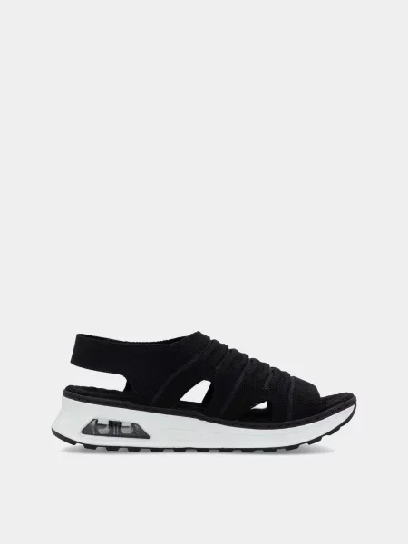 Сандалії RIEKER текстиль чорний