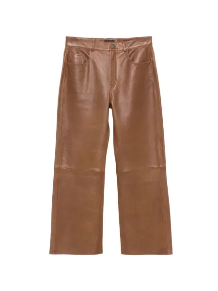 Pantaloni Haikure din piele maro