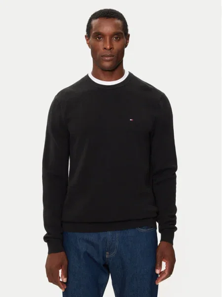 Tommy Hilfiger Sveter Essential čierna