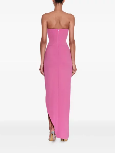 Maksi sukienka maxi Alex Perry asymetryczna garniturowa różowa