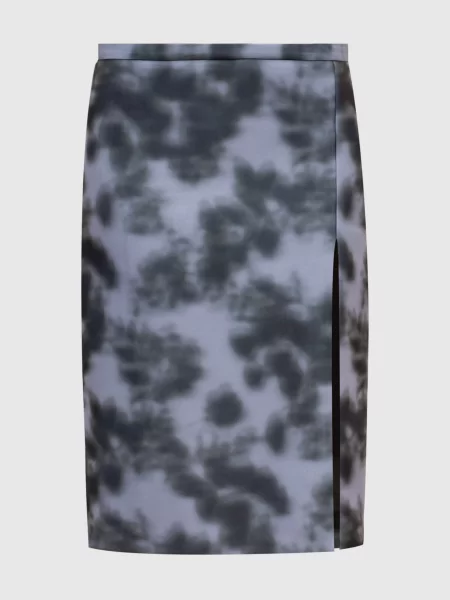 Спідниця в абстрактний принт Philosophy Di Lorenzo Serafini зелена