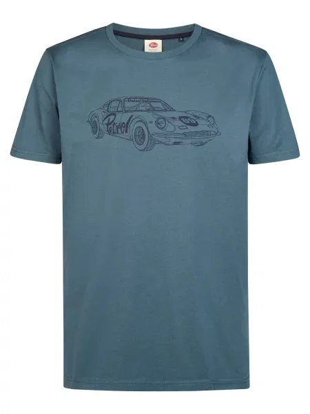 Petrol Industries Tricou / bleumarin albastru