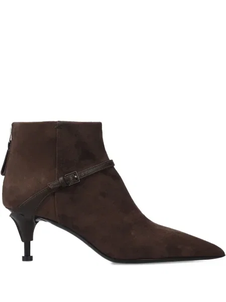 Botine Premiata cu cataramă maro