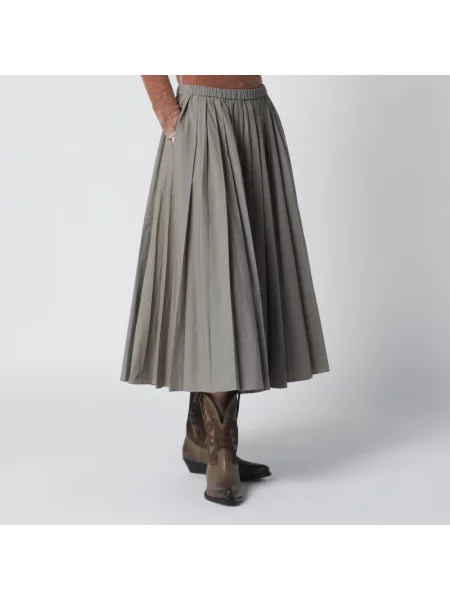 Spódnica midi 6397 szara