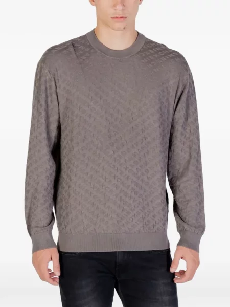 Hanorac Armani Exchange cu autograf gri
