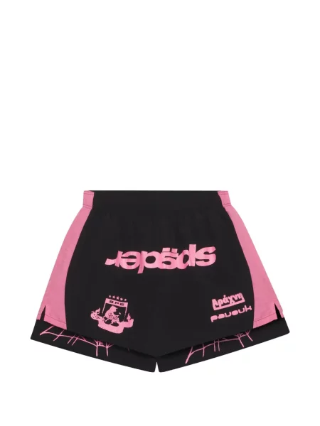 Fotbal pantaloni scurți Sp5der cu imagine negru