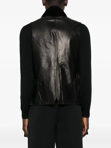 Vestă Yohji Yamamoto de catifea negru