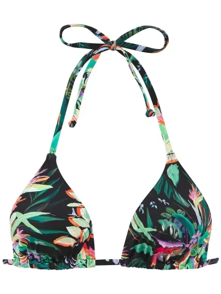 VENICE BEACH Sutien costum de baie verde mentă / lila / portocaliu negru