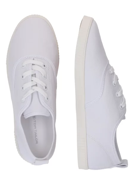 Sneakerși Tom Tailor alb