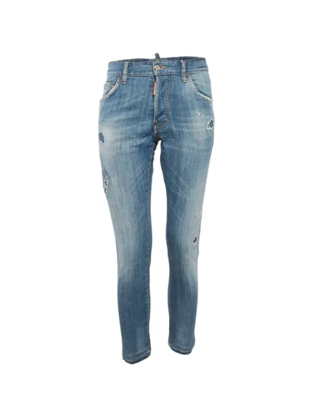 Blugi Dsquared2 zdrențuiți albastru
