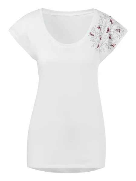 BEACH TIME Tricou Beach Time crem / maro / gri negru