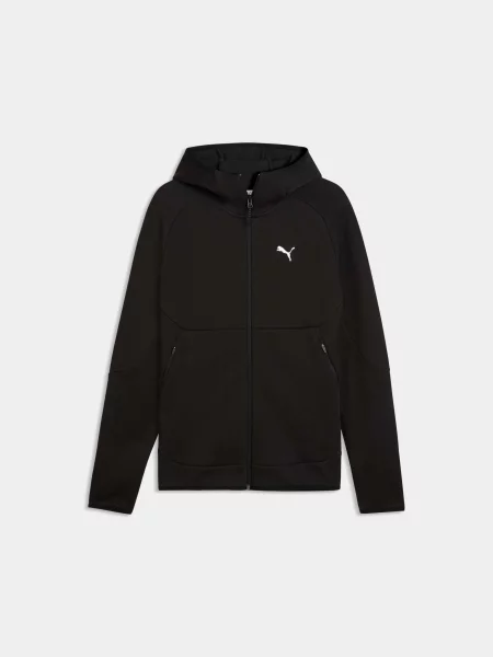 Спортивна кофта PUMA Tech Full-zip Hoodie комбінований верх чорний