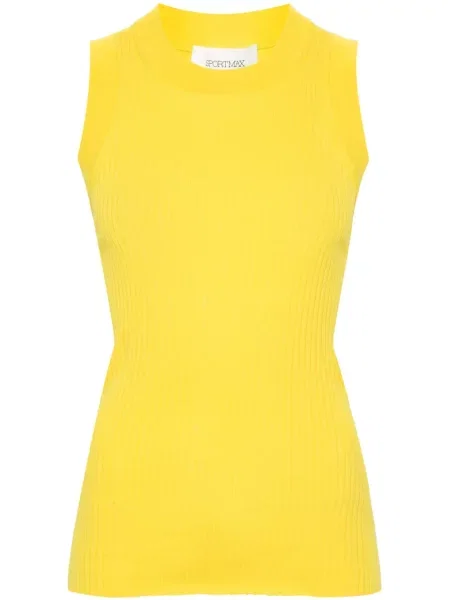 Top Sportmax tricotate galben