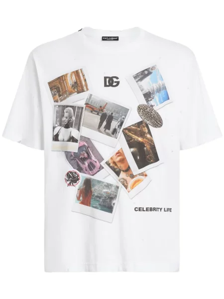 Tricou Dolce & Gabbana cu imagine alb